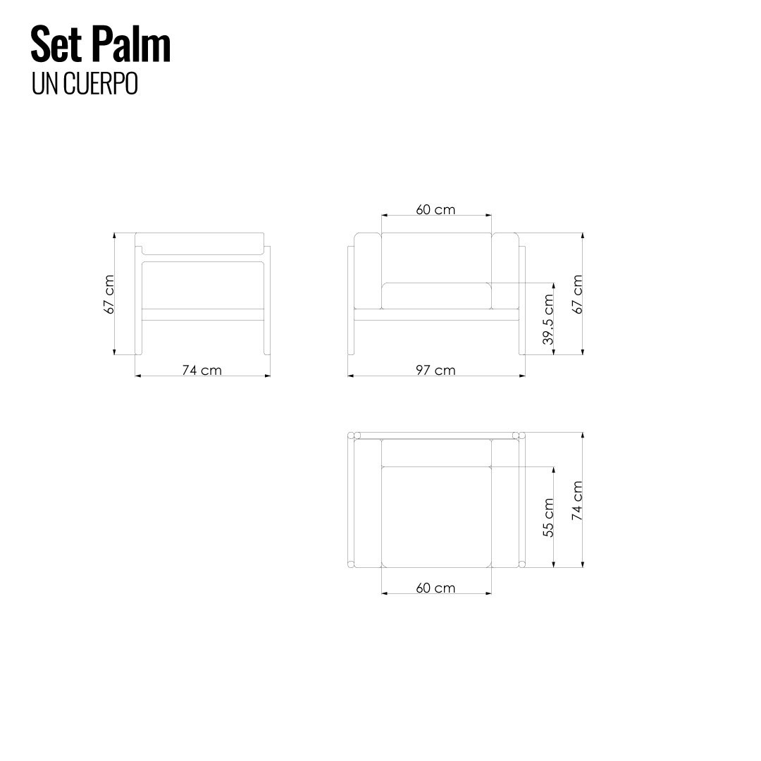 Sillón Palm un cuerpo :: PREVENTA ::